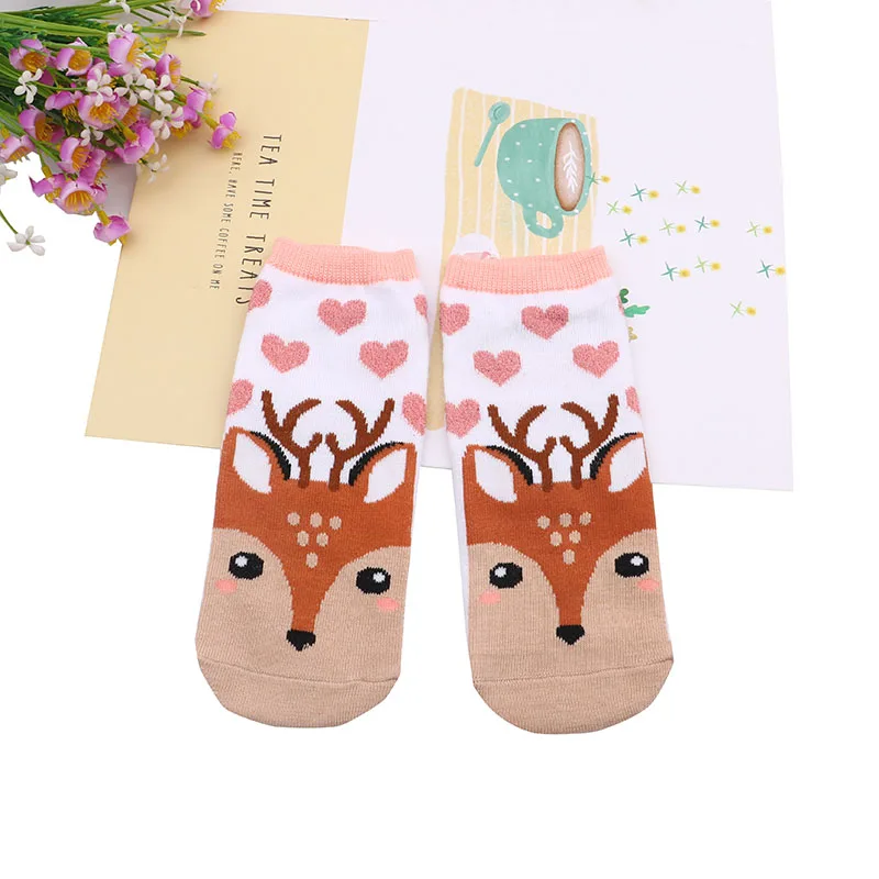 

Осенние модные женские носки-лодочки, интересные оригинальные носки по щиколотку с изображением животных