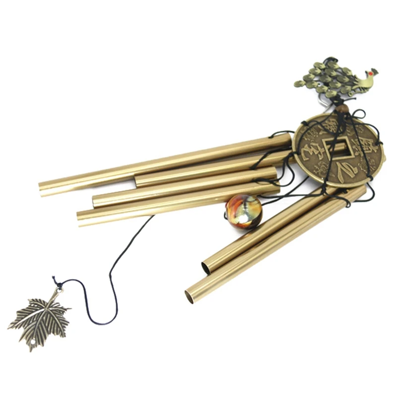 Винтажные медные ветряные колокольчики металлические 6 трубок нержавеющие