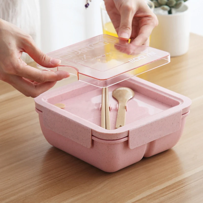 Коробка Bento с перегородкой Портативный Ланч-бокс для микроволновки студентов и