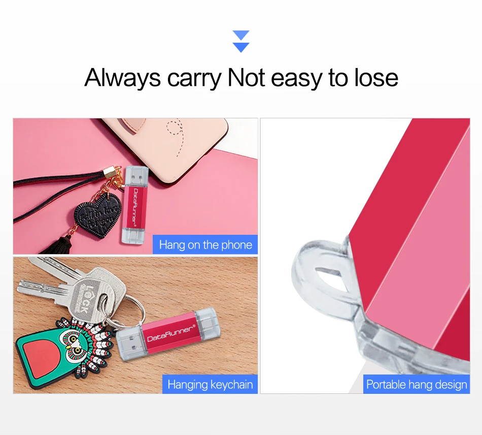 DataRunner Тип C USB флеш-накопители 128 Гб OTG флэш-накопитель 16 ГБ 32 ГБ 64 Гб 256 ГБ Микро-флеш-накопитель USB флешка для type-C Android Mobile
