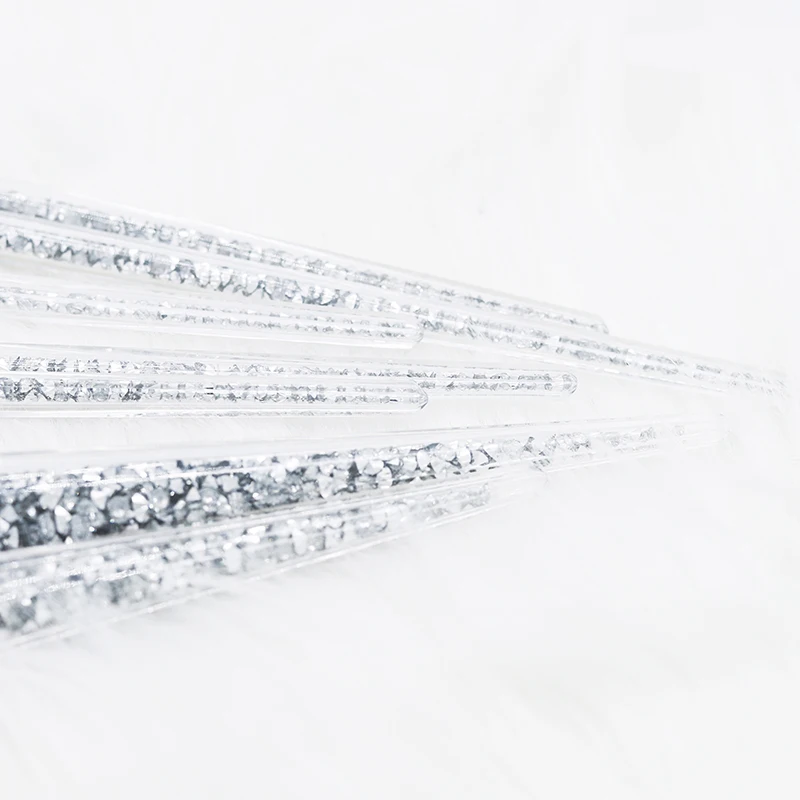 Новинка хит продаж 7 шт. серебристые алмазные Кристальные кисти для макияжа в