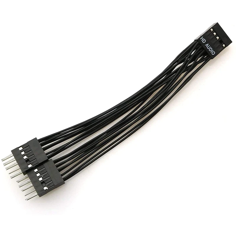 Материнская плата HD аудио кабель удлинитель для 9Pin 1 до 2 Женский Мужской Y