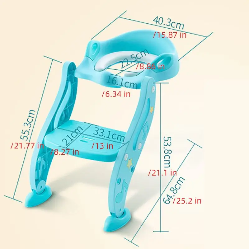 

Folding Baby Potty Infant Kids Toilet Training Seat With Safe Adjustable Ladder Height Portable Urinal Potty Toilet Seat for Kid