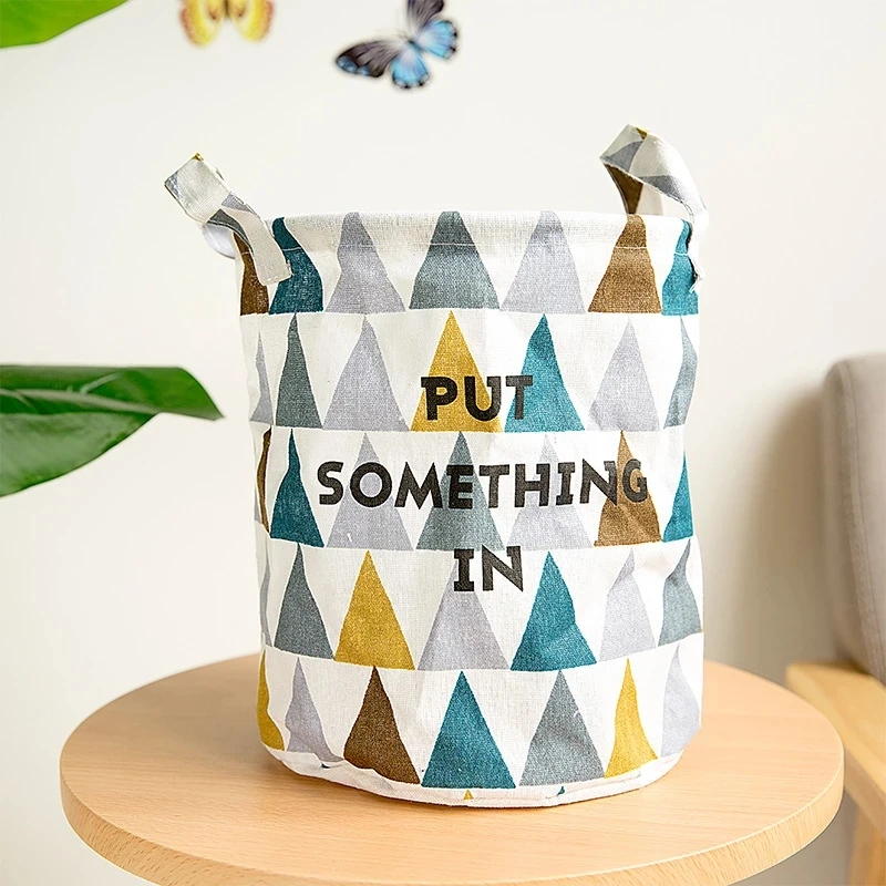 

Storage Baskets Folding Laundry Basket Yellow Arrow Couple Linen Washing Clothes Barrel Bags With Handles Kids Toys Hamper Bag