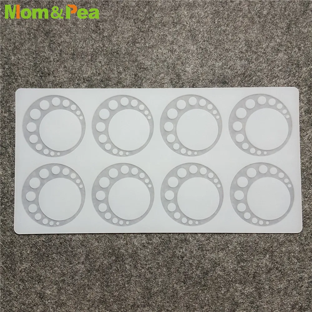 

CX143 8-Circle With отверстия силиконовой формы шоколадная декоративная помадная форма, инструменты для украшения торта