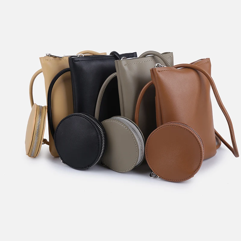 

New Model Female Lovely Single Shoulder Bag Pure Color Simple Ladies Bag Sets Fashionable Retro Women Mobile Phone Bag CT37179