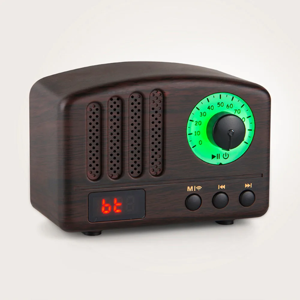 Портативный беспроводной мини-радиоприемник F808 Волшебная цветная лампа с