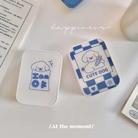 ins cute dog contact lens case cartoon lovely cosmetic lens container portable travel set spectacle case storage lens