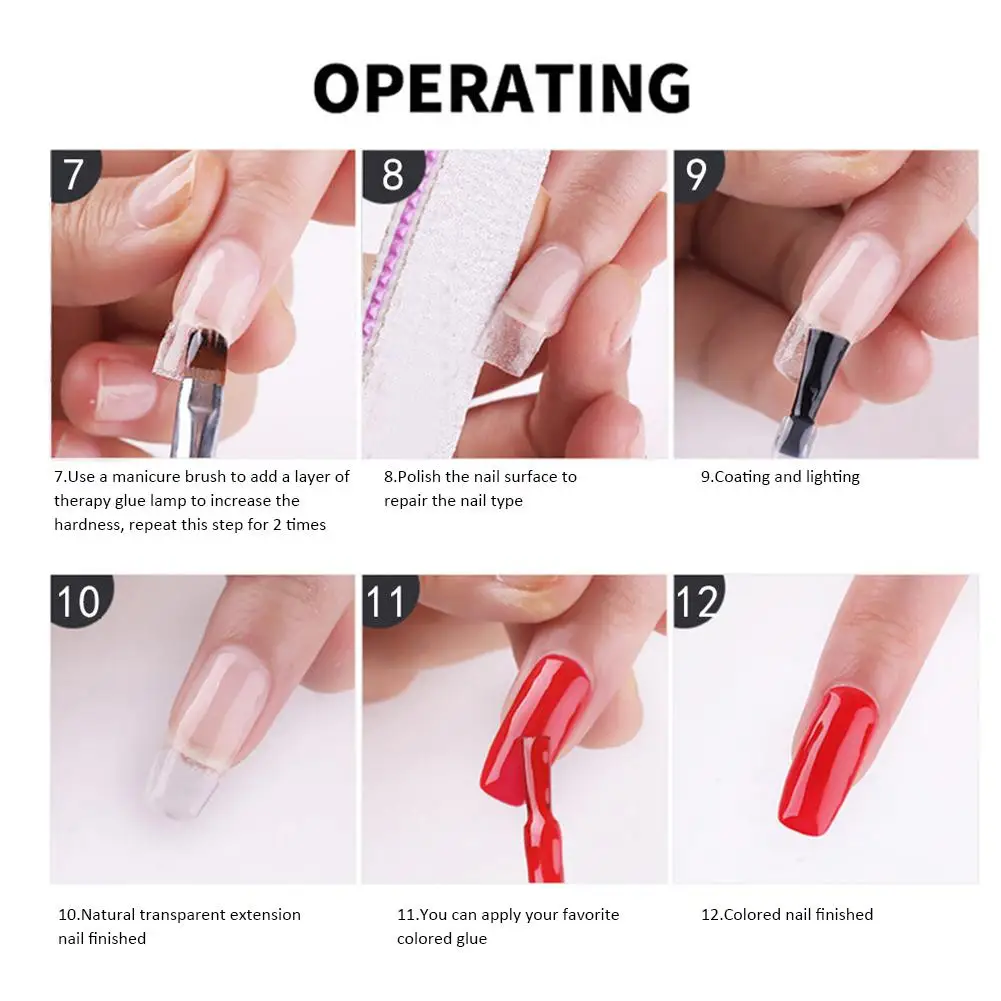 

Gel Nail Polish Starter Kit Professional Manicure Tools Set Manicure Tools Essentials Nail Art Kit with Base Top Coat