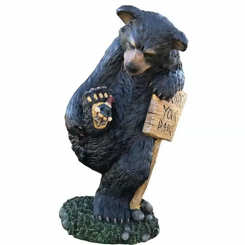 

Garden Statue Bigfoot Bear Statue Resin Animal Ornament Sculptures For Home Garden Yard Decor Garden Decoration Outdoor