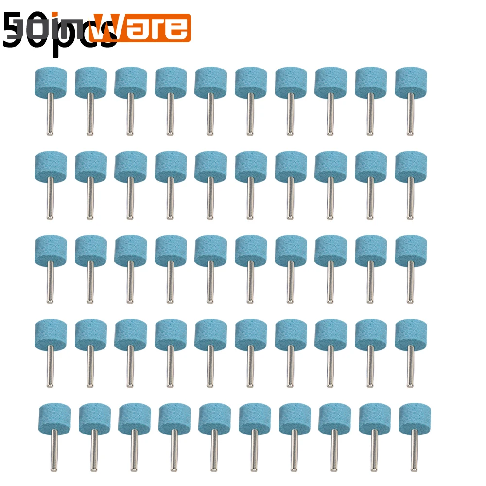 

50Pcs 14x14MM Stainless Steel Point nylon fiber head used for irregular curved Polishing Grinding Head Manicure Pedicure Tools