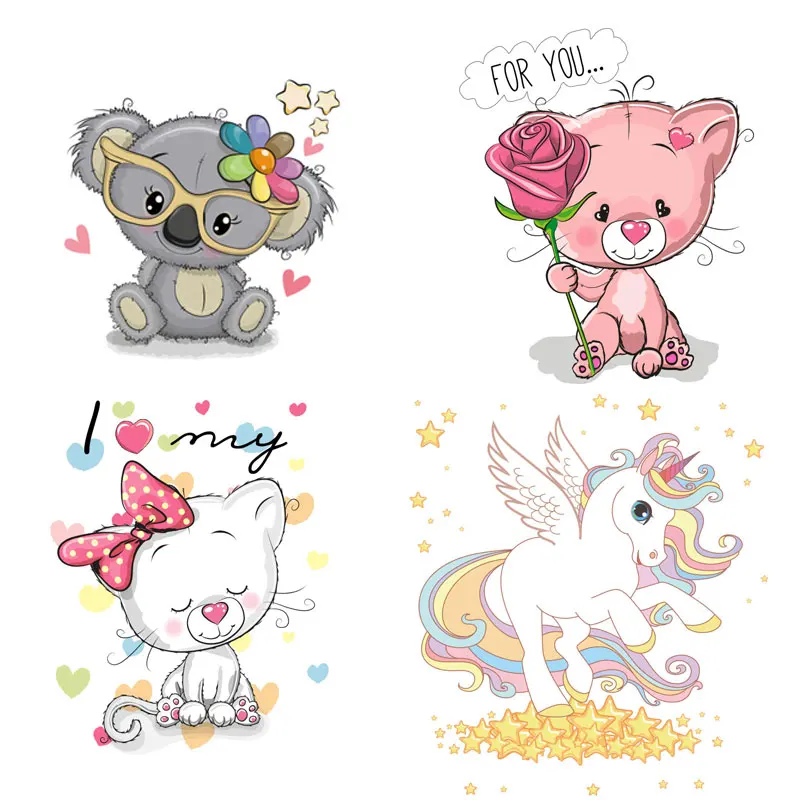 ZOTOONE Cartoon Animal stickers for iron transfer clothes DIY accessory t-shirt dresses washable heat H | Дом и сад