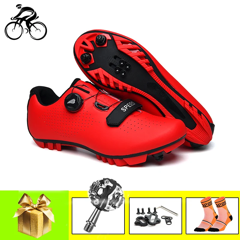 

Кроссовки для горного велосипеда, дышащие, самоблокирующиеся, SPD-педали, спортивная обувь для гонок