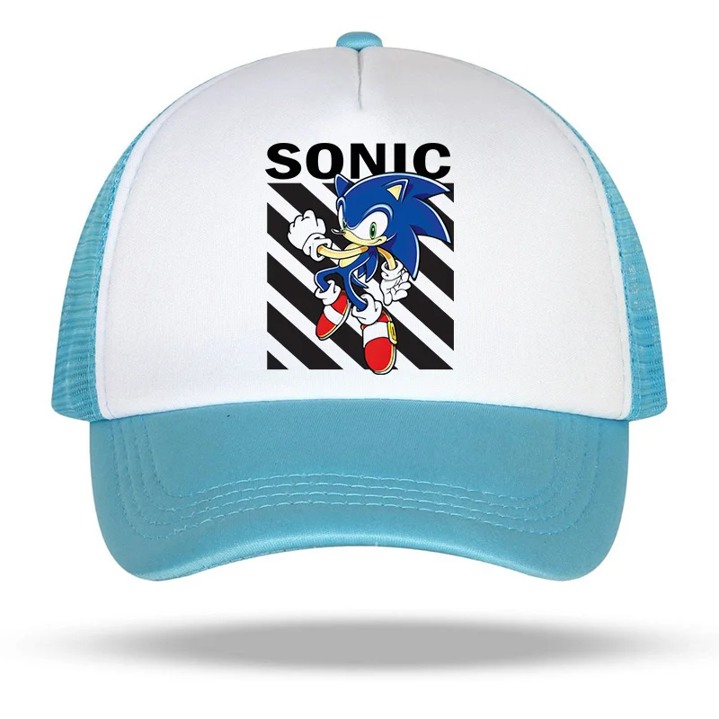 

New Children's Sonic- Kid Baseball Cap for Girls Boy Hats Sunscreen Baby Hat Hip Hop Printed baseball cap Kids Caps 1-15 Years