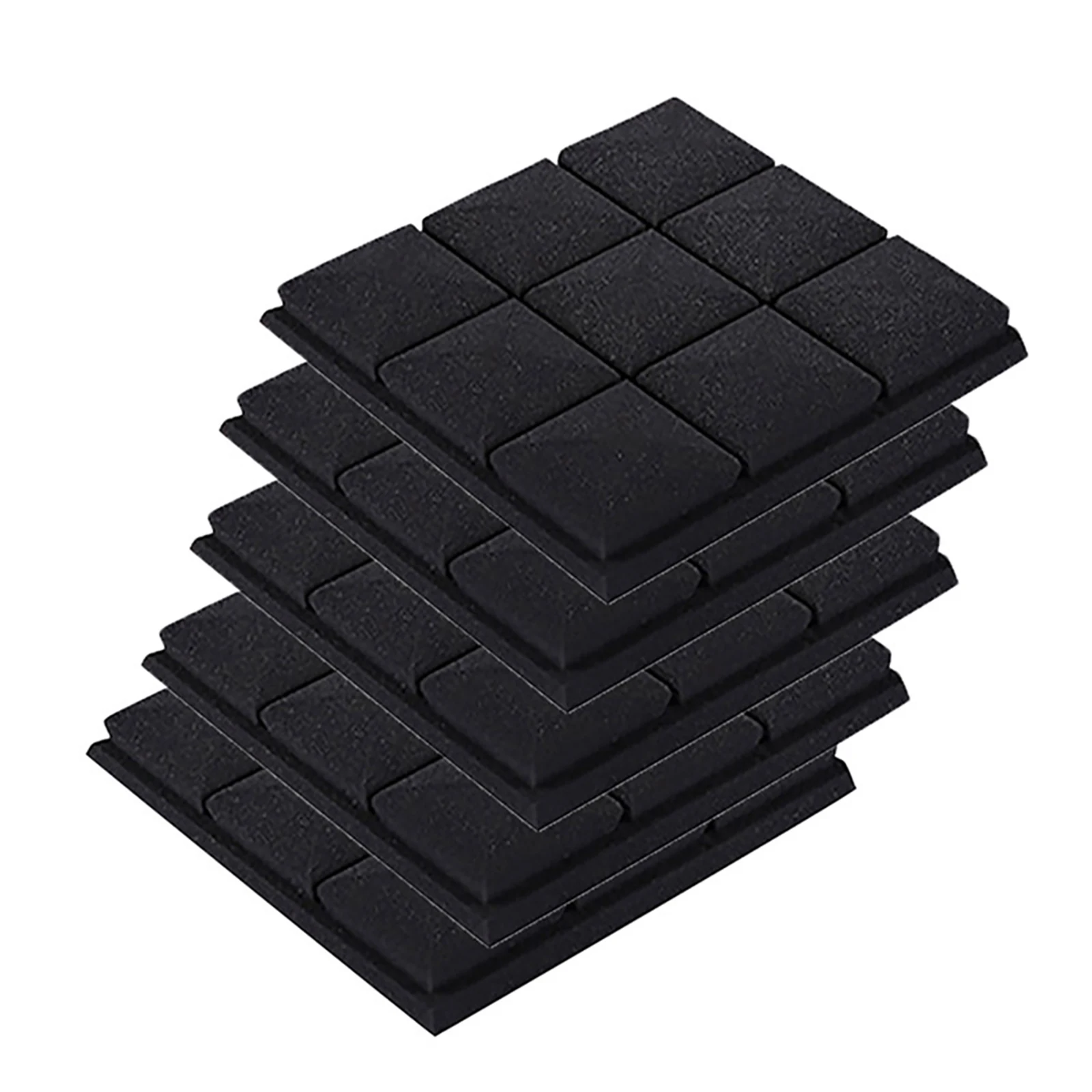 

5pcs Acoustic Foam Panels Studio Soundproof Sound Absorption Wall Wedge Tiles 12" x 12" x 2" Acoustic Acoustic Acoustic