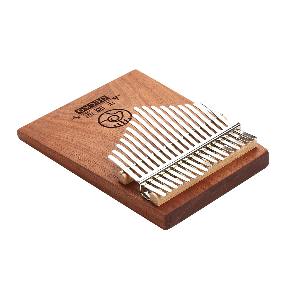 GECKO Kalimba 17 клавиш полный шпон корпус из твердого красного дерева с инструкцией и
