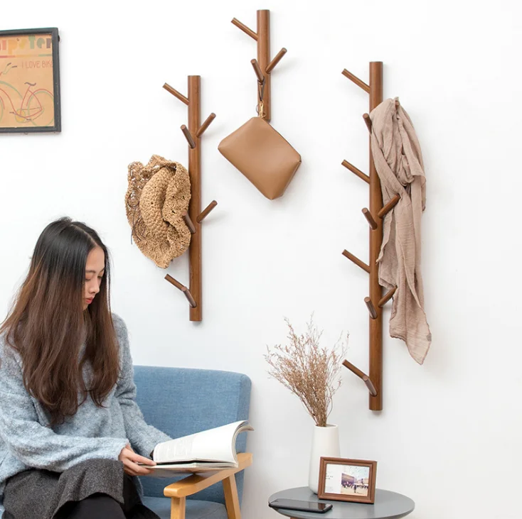 Деревянная настенная вешалка Baffect настенный крючок деревянные вешалки для