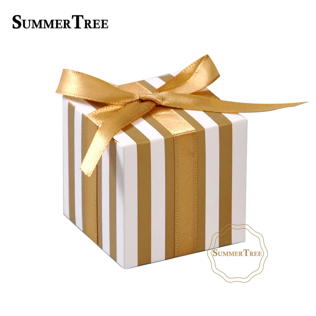 50 шт. полосатые коробки для конфет | Дом и сад