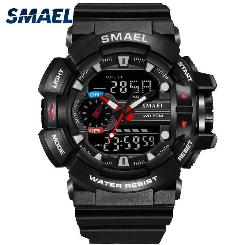 Relogio Masculino SMAEL спортивные Повседневное часы светодиодный цифровой дисплей, военные часы Для мужчин часы Дата 1436 Для мужчин наручные часы Для мужчин