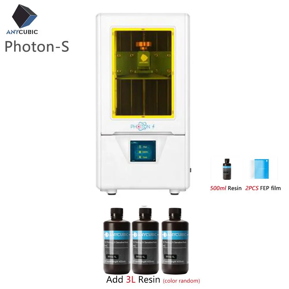 Photon S Add 3L ANYCUBIC Photon-S lcd 3d принтер Быстрый срез 405nm матрица УФ-светильник двойной оси Z SLA 3d принтер фотоны Модернизированный УФ-модуль - Цвет: Photon S Add 3L