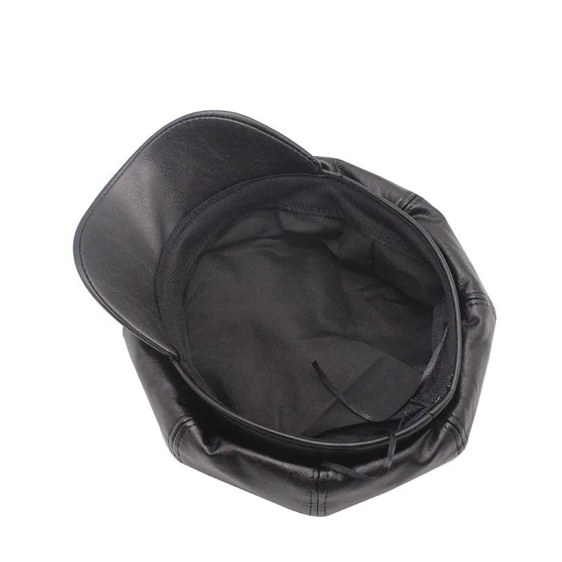 Кепка унисекс из натуральной кожи цвет в ассортименте 100%|Женские береты| |