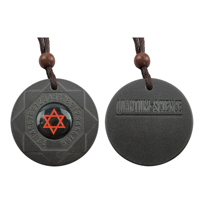 

Men Women Patch Pentagram Pentacle Necklace Bio Scalar Quantum Energy Pendant Health Care EMF Protection Pendant Radiation Patch