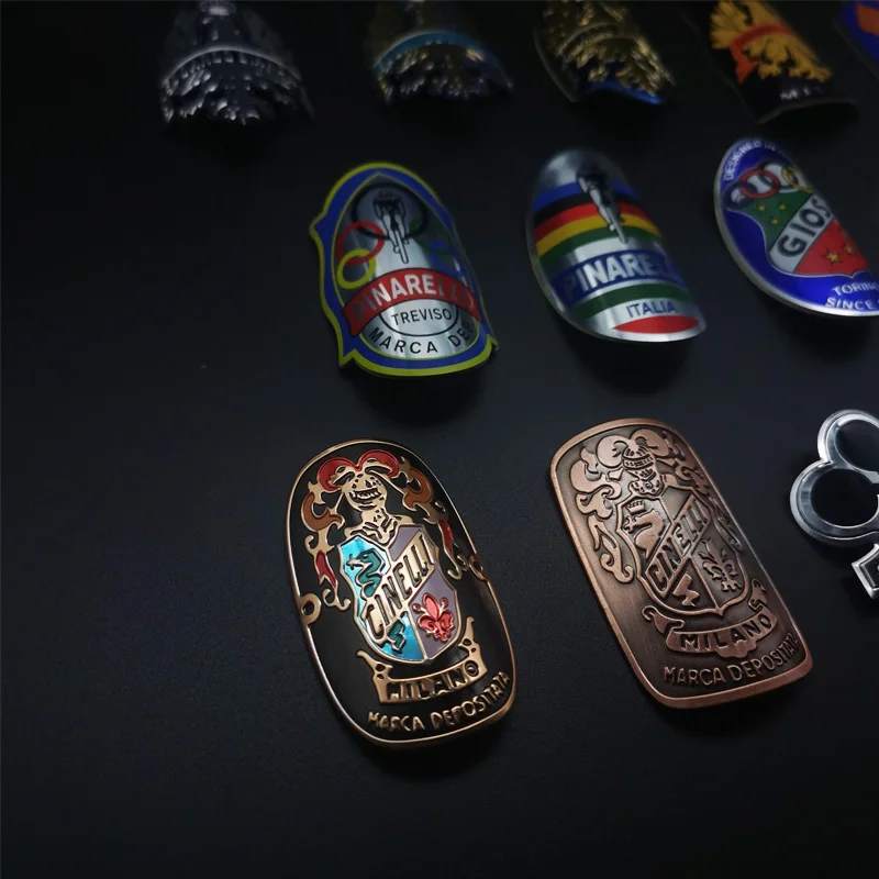 Значок на головку велосипеда Алюминиевые наклейки для горного BMX складные