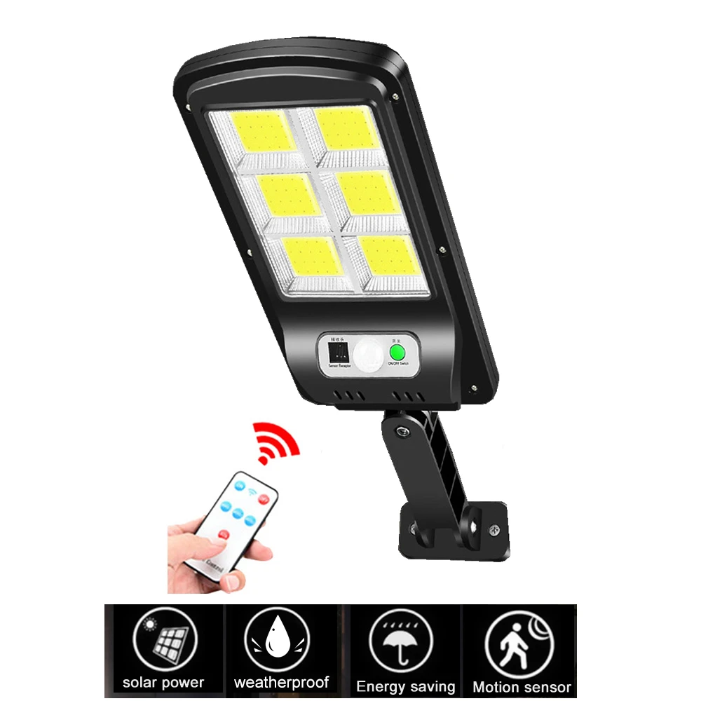 

tabular oblong 100 LED Solar Light Outdoor Solar Lamp Powered 3 Modes PIR Motion Sensor for Garden Decor Wall Street security Su