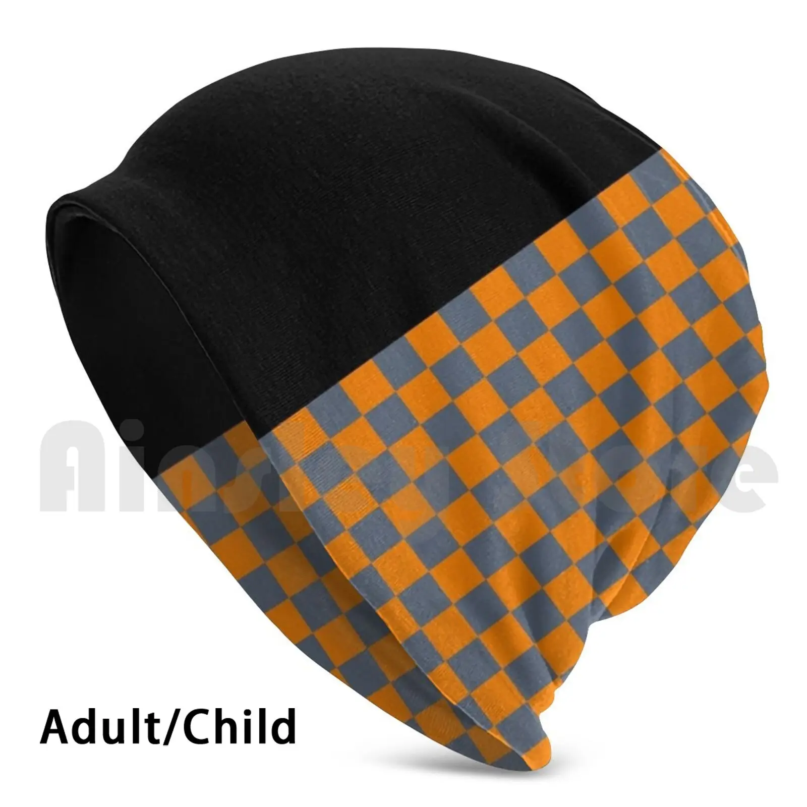 

Split Checkerboard Dress-Black Beanies Knit Hat Hip Hop Vols Go Vols Checkerboard Two Color Split Smoky Mountains