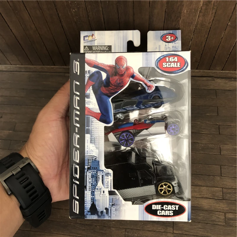 

Disney Alloy Western Animation Spider-Man Boxed Mini Toys Car Model Creative Funny Toys Present Children