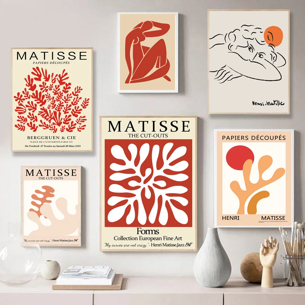 

Matisse Art Posters and Prints Abstract Canvas Paintings for Living Room Frameless Pictures for Interior Home Decor