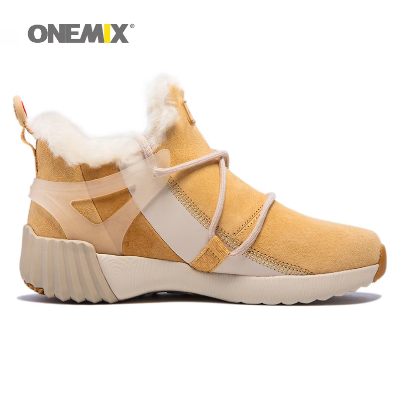 ONEMIX/мужские зимние ботинки теплые женские кроссовки удобная походная обувь