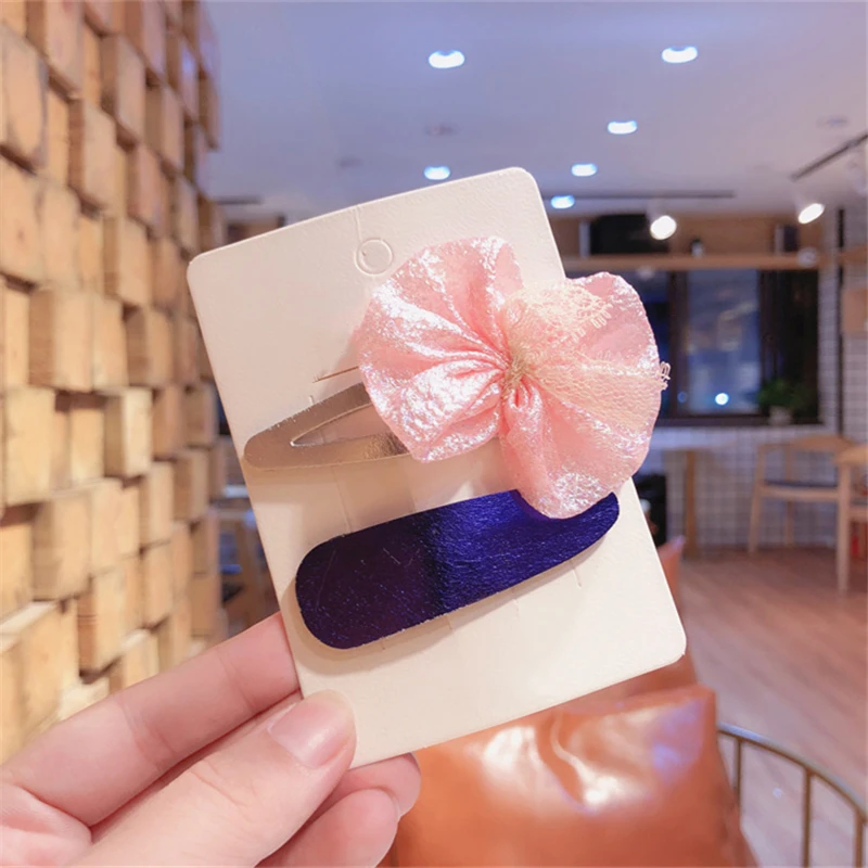 Hair Rope Graceful New Lace bright leather Clips Band Princess Bowknot Kids Children Elastic Girls 2Pcs | Детская одежда и обувь