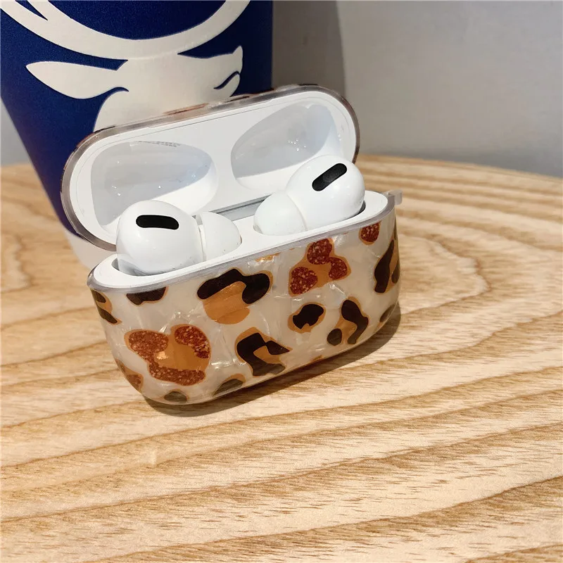Для AirPod модные роскошные Леопардовый принт для Airpods Pro Чехол милый Bluetooth защитный