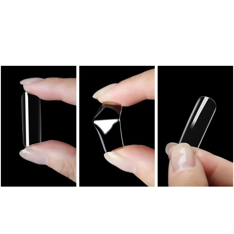 

100 шт./корт. Искусственные бесшовные накладные ногти с полным/полным покрытием прозрачные накладные ногти для маникюра искусственные ногти