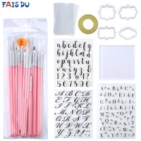 stamps for cookies letters cake decorating tools diy alphabet cutter pastry accessories fondant cake embosser decoration