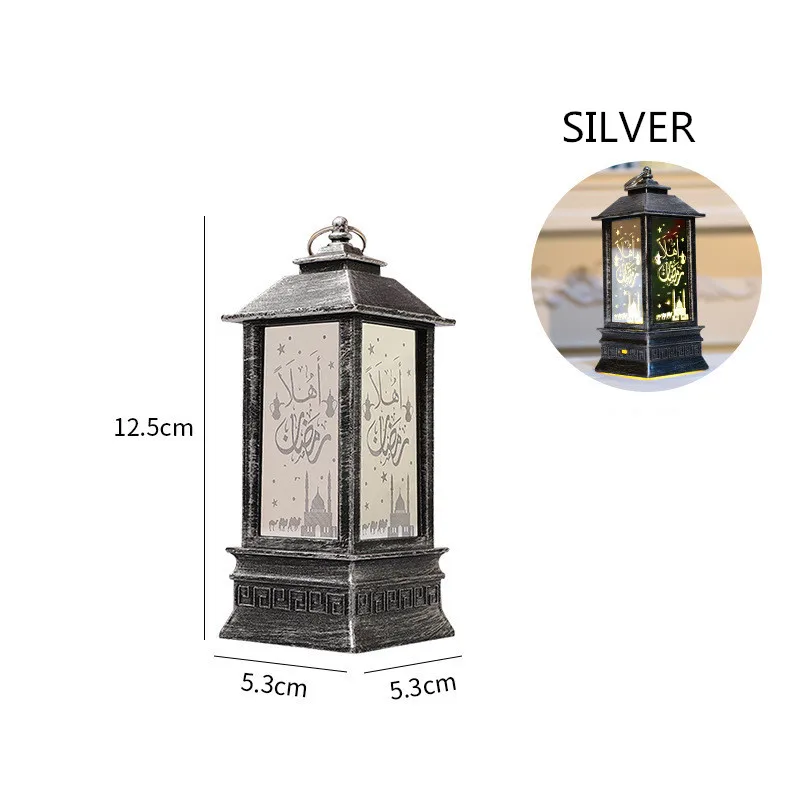 

Ramadan Decoration LED Lights Tower Mosque Lantern Eid Mubarak Decor Festival Warm Lamp Islamic Muslim Party Decor Eid Gifts