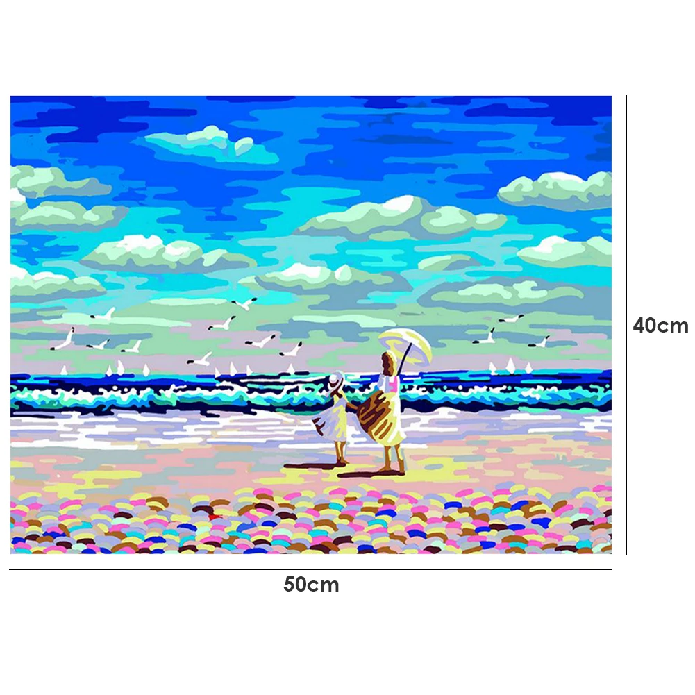 Набор для рисования по номерам на холсте Морская Чайка|Картины номерам| |