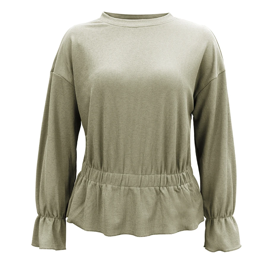 Pdfmily женское платье стильная повседневная футболка Осень-зима 2019 однотонная с