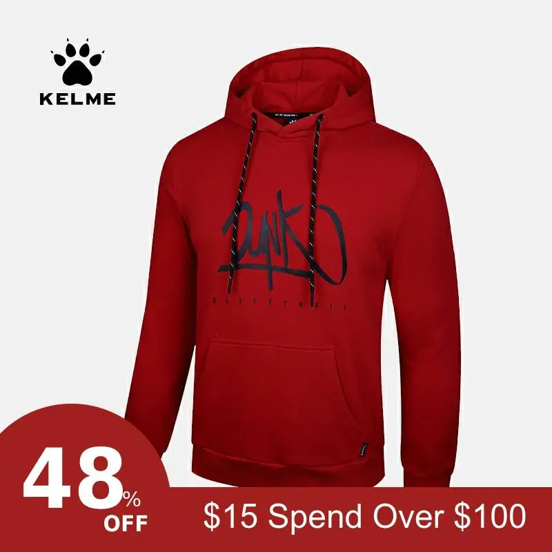 KELME Спорт на открытом воздухе с капюшоном свитер для мужчин обучение кофта для бега 3881334