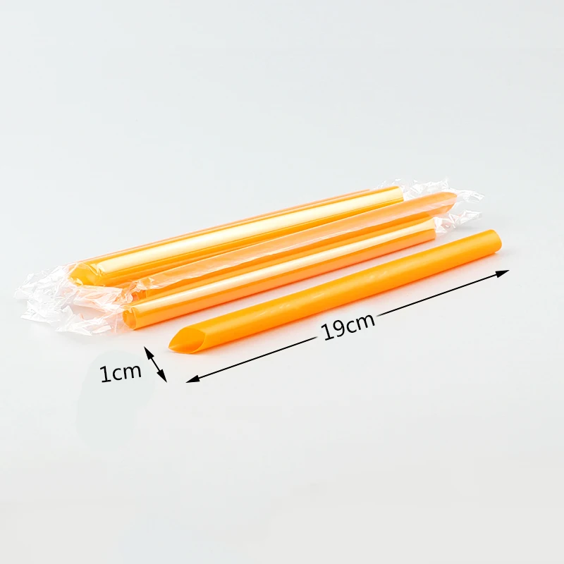100 шт./лот соломинки для молока кофе чая напитков индивидуально обернутые