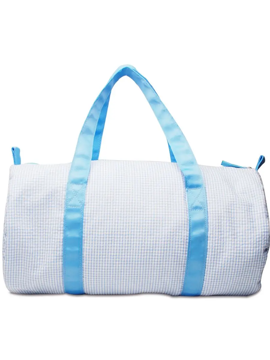 6PCS Samples Kids Travel Overnight Bag Seersucker Carry On Lightweight Weekender Duffel Bag For Children DOM112-1856