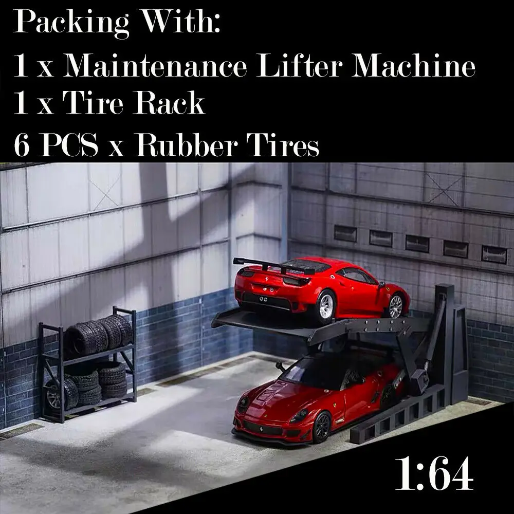 

Diorama 1:64 Model Car tools Lifter Maintenance Machine Diorama Model Tools Resin Material