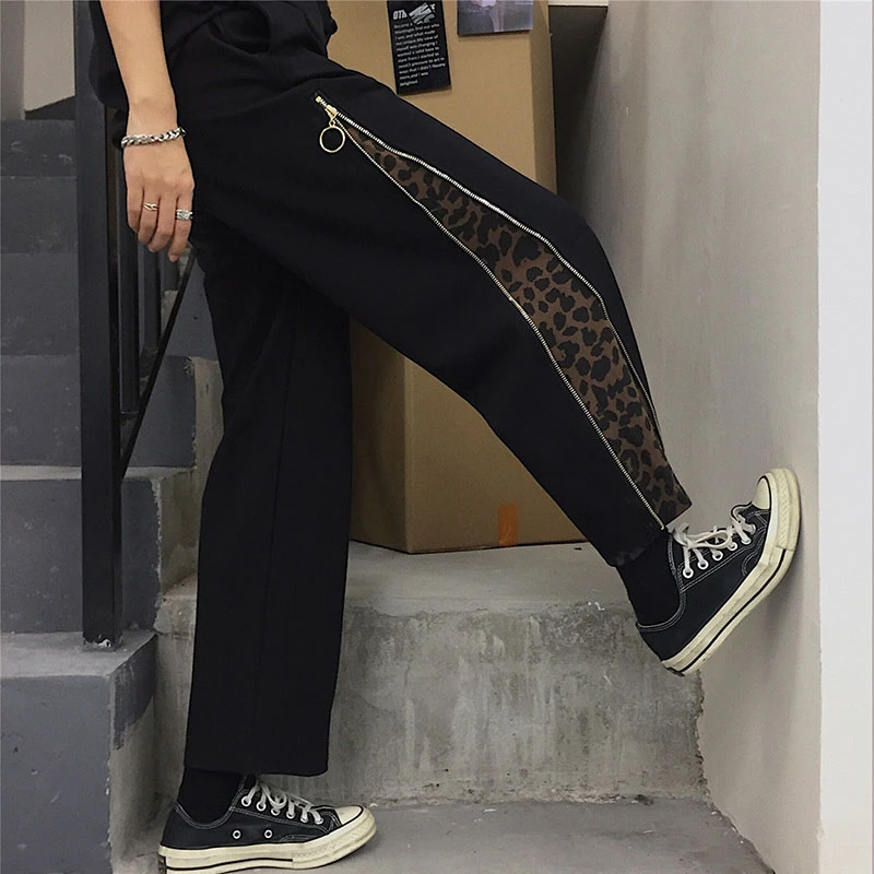 Женские свободные брюки-джоггеры с эластичным поясом прямые брюки в стиле