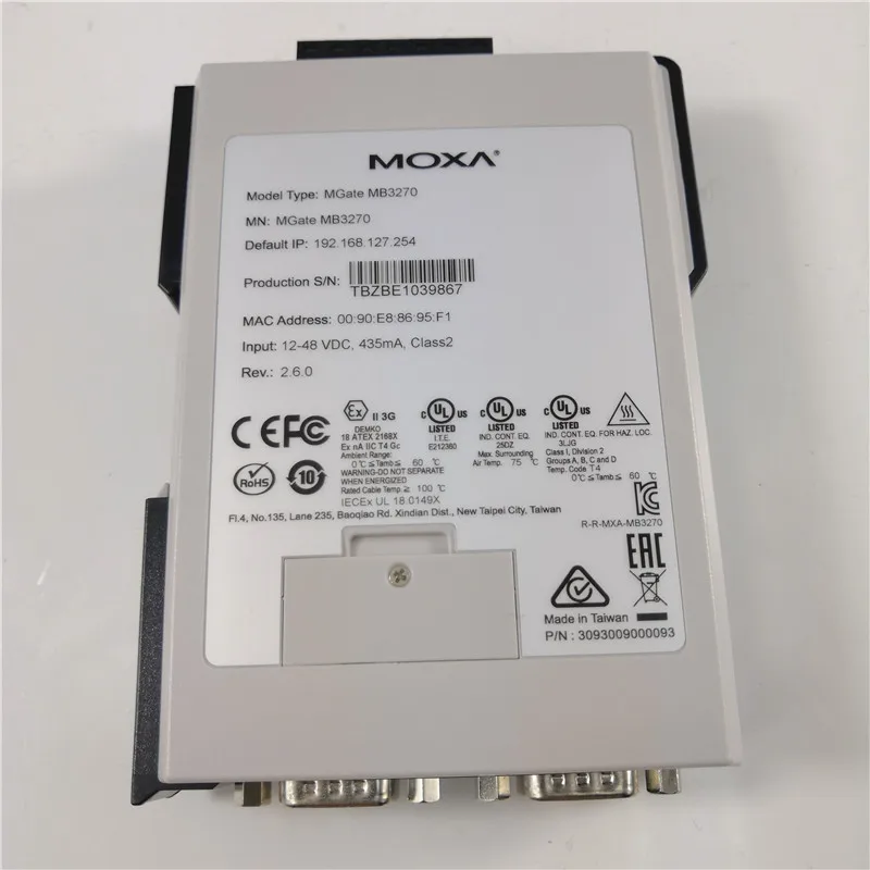 

MOXA NPort 5610-16 16-port RS-232 rackmount device server with RJ45 connectors