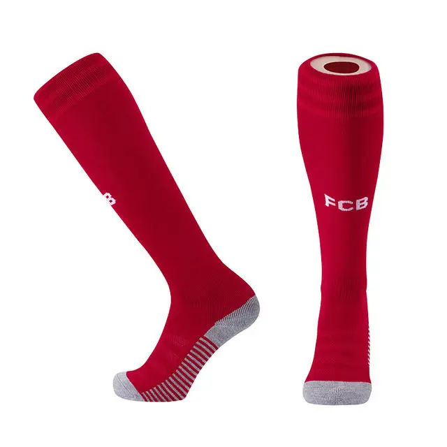 BR red Спортивные носки для футбола для взрослых, детские дышащие толстые носки для бега, гольфы, компрессионные профессиональные носки для мужчин - Цвет: BR red