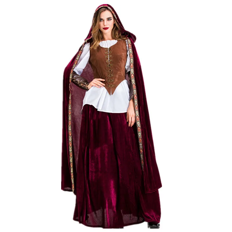 Винтажный Благородный Королевский Костюм Королевы принцессы накидка с