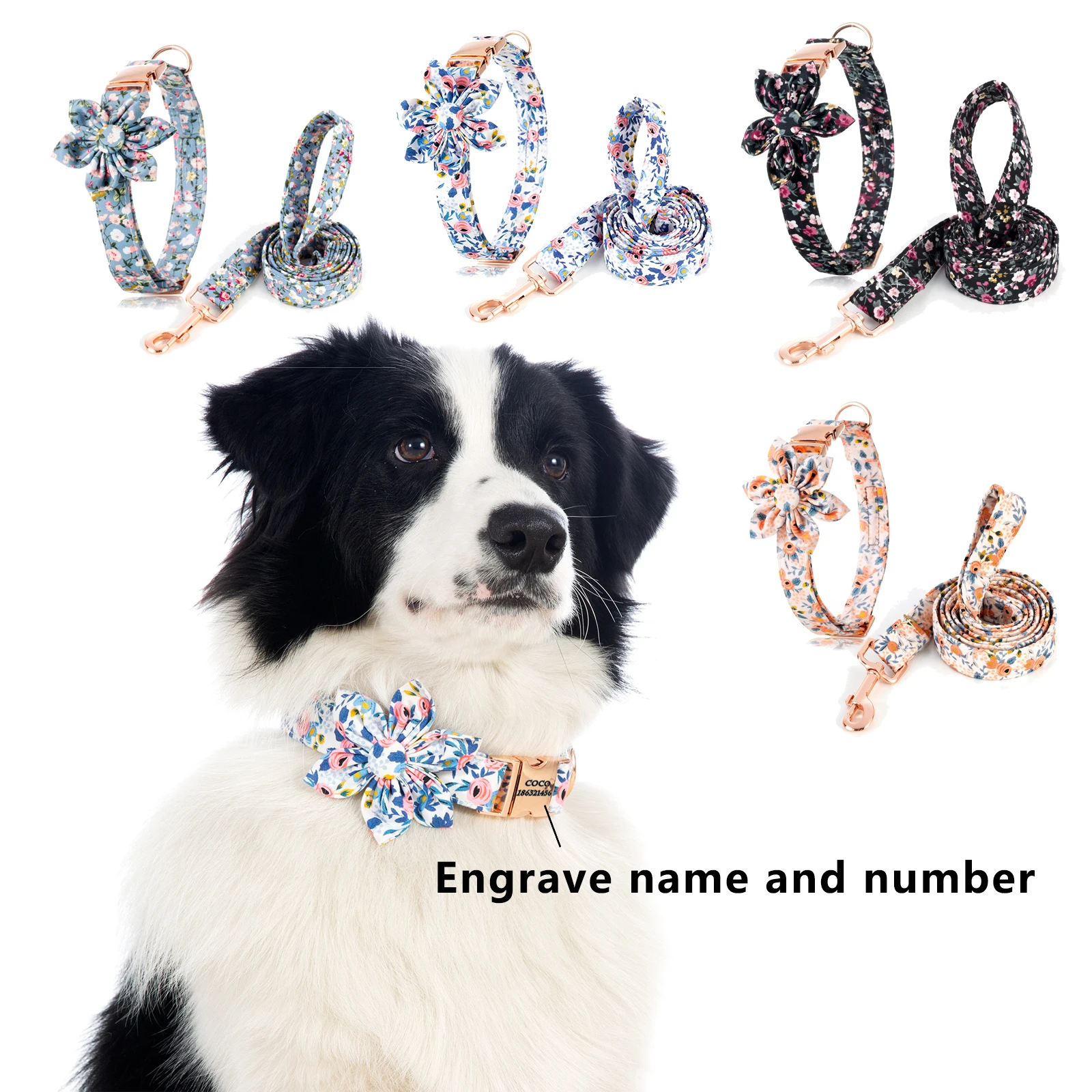 Высокое качество белый натуральный хлопок цветок для питомцев собак и кошек