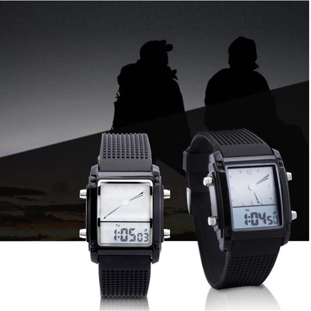 

Kids Digital Dual Display Watch Christmas Gift For Student Child Watch Children's Electronic Clock WristWatch Men's Watches