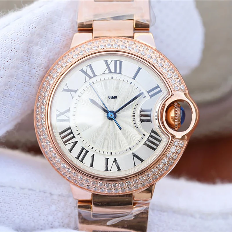 

Women's Watches Automatic Mechanical Watch For Women OEMG 33mm Rose Gold Luxury Watch Steel Strap AAA 1:1 Replica Watch